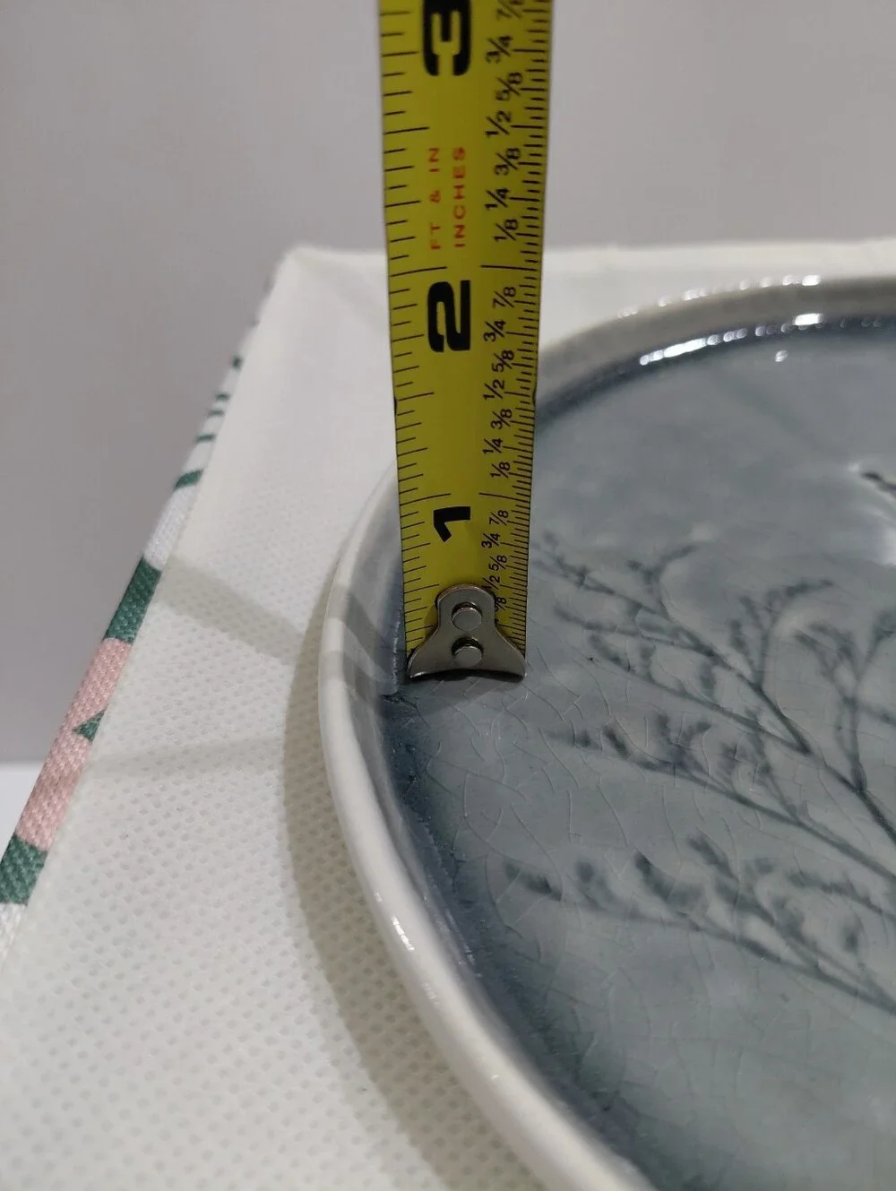 New Slate Grey Ceramic Dessert Plates Set Of 4